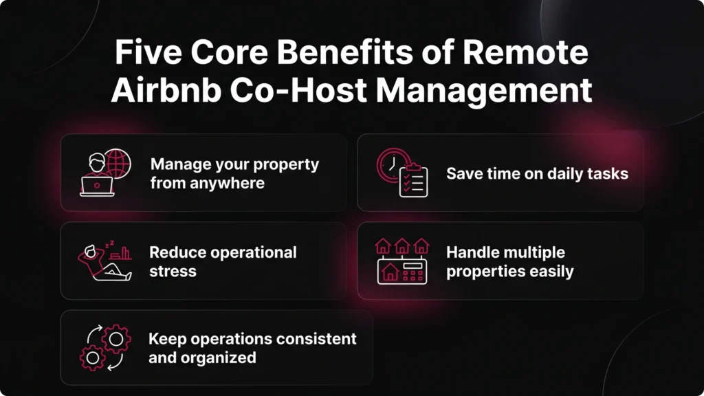 Five core benefits of remote Airbnb co-host management