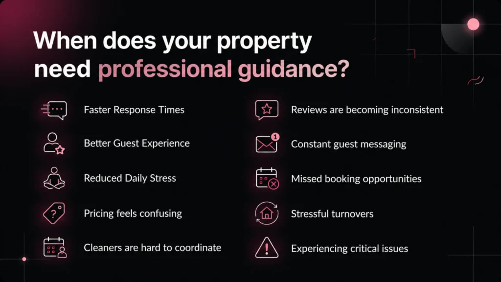 When does your property need professional guidance