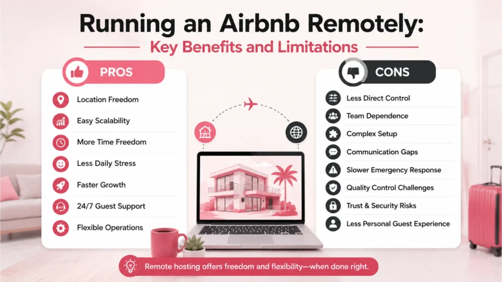 Running an Airbnb remotely benefits vs. challenge
