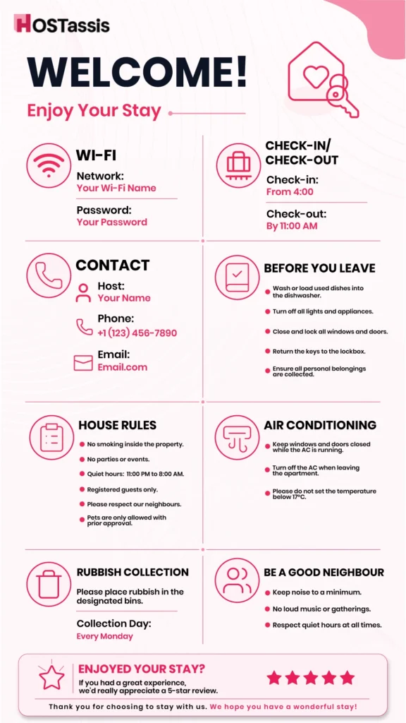 Airbnb House Rules Template