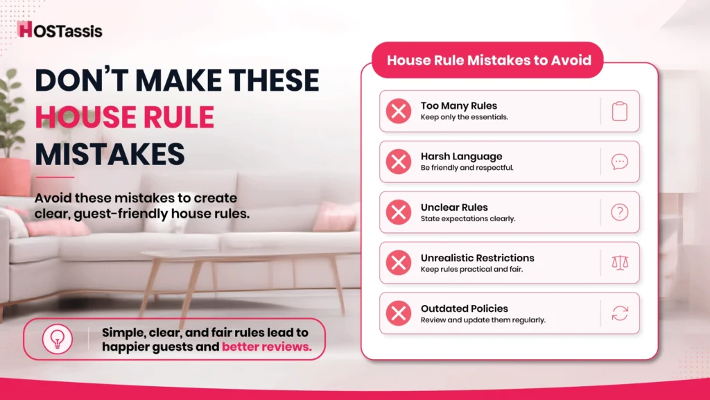 Common House Rule Mistakes
