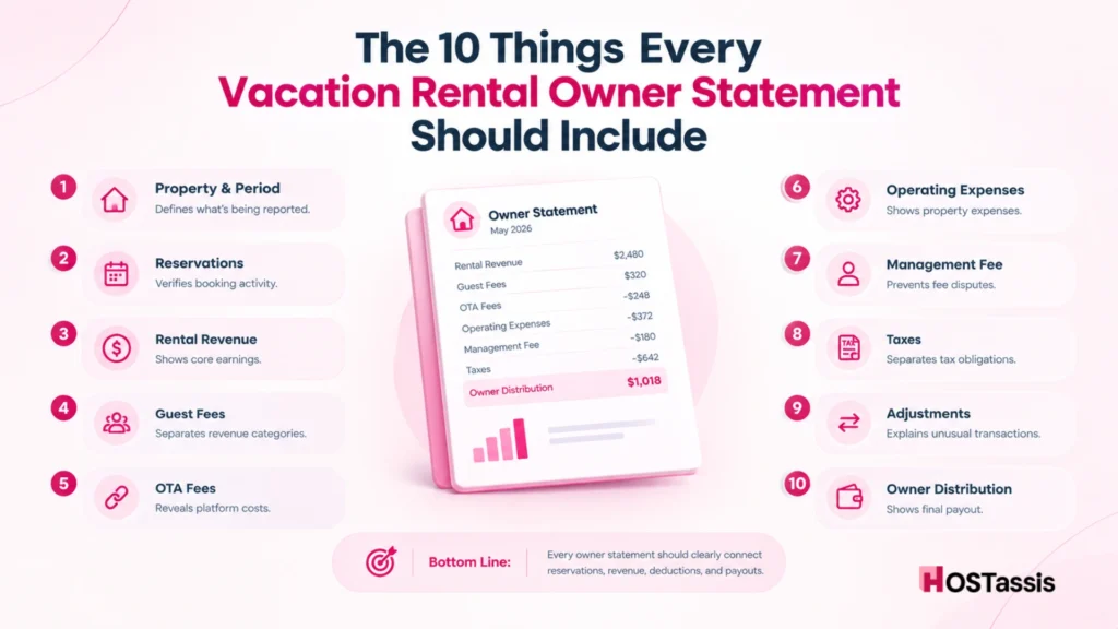 The 10 Things Every Vacation Rental Owner Statement Should Include