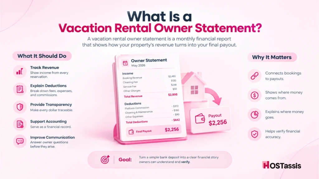 What Is a Vacation Rental Owner Statement