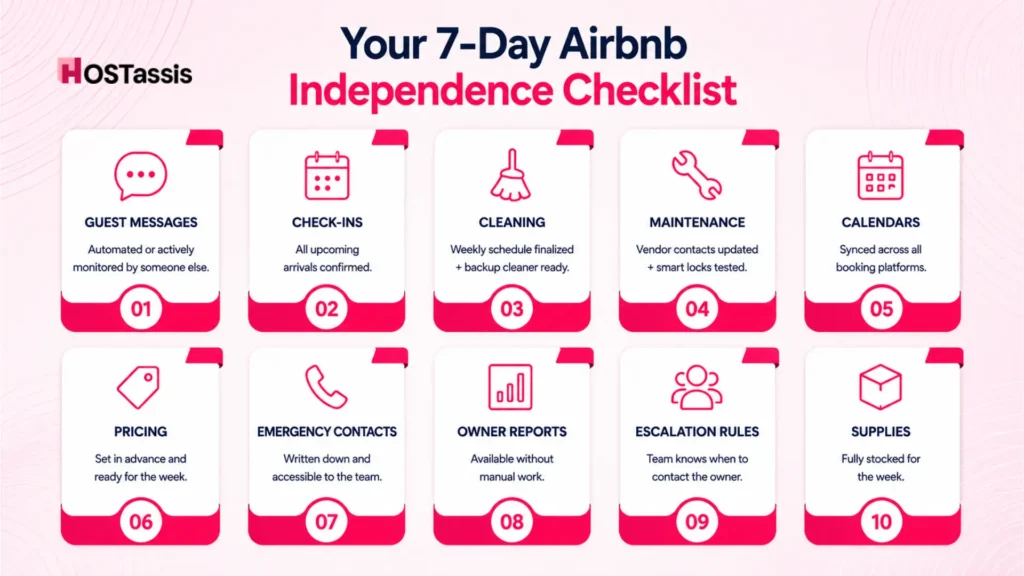 Your 7-Day Airbnb Independence Checklist