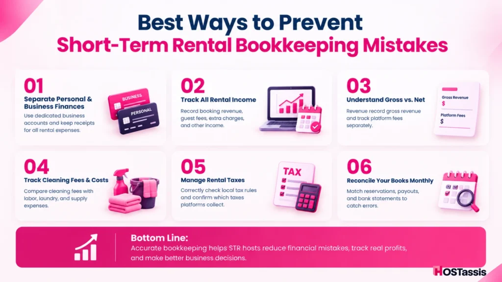 Best Ways to Prevent Short-Term Rental Bookkeeping Mistakes