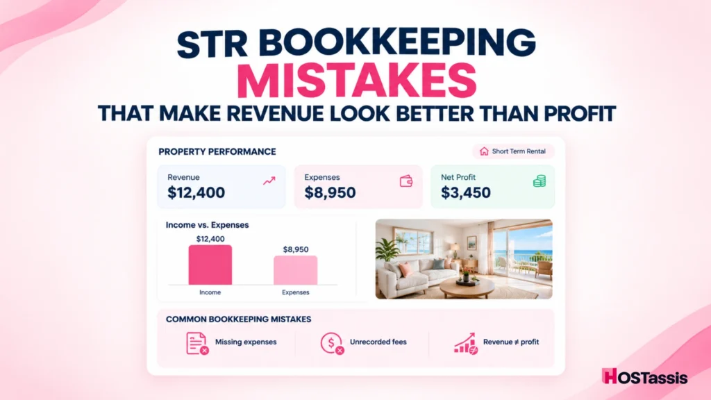STR Bookkeeping Mistakes That Make Revenue Look Better Than Profit