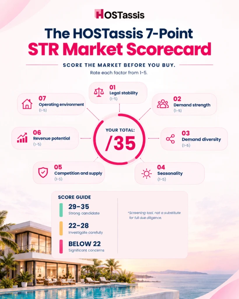 The HOSTassis 7-Point STR Market Scorecard